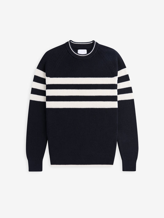 Evan Cotton Stripe KW01024-NVY