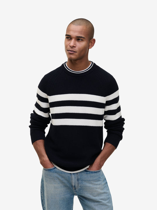 Evan Cotton Stripe KW01024-NVY