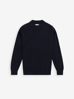 Oliver Rib Merino Modal Blend KW01026-NVY