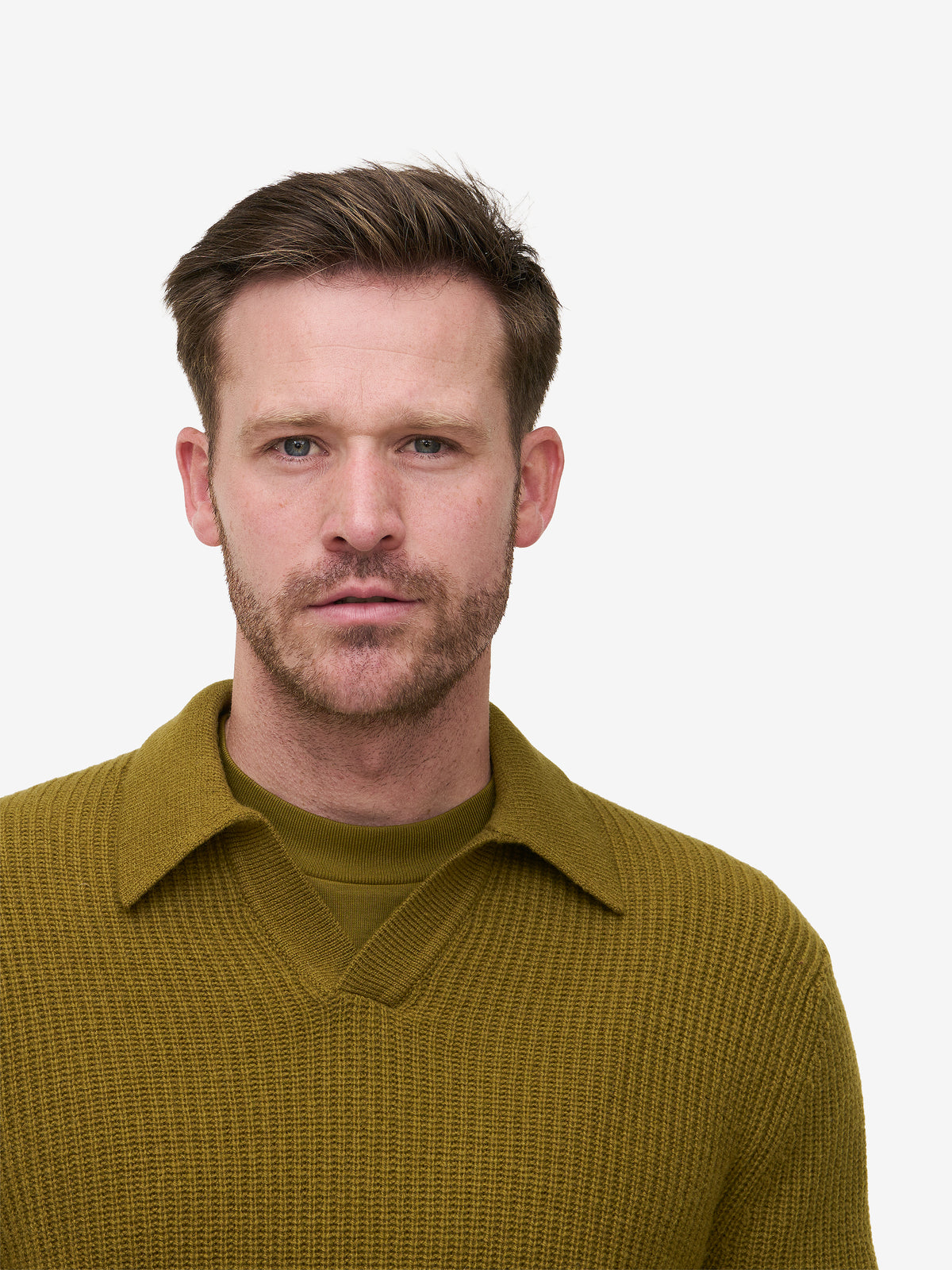 Parker LS Wool Blend Rib KW01037-FGR