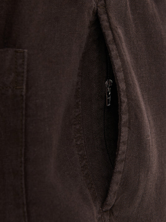 Alex Short Linen PA01008-DBR