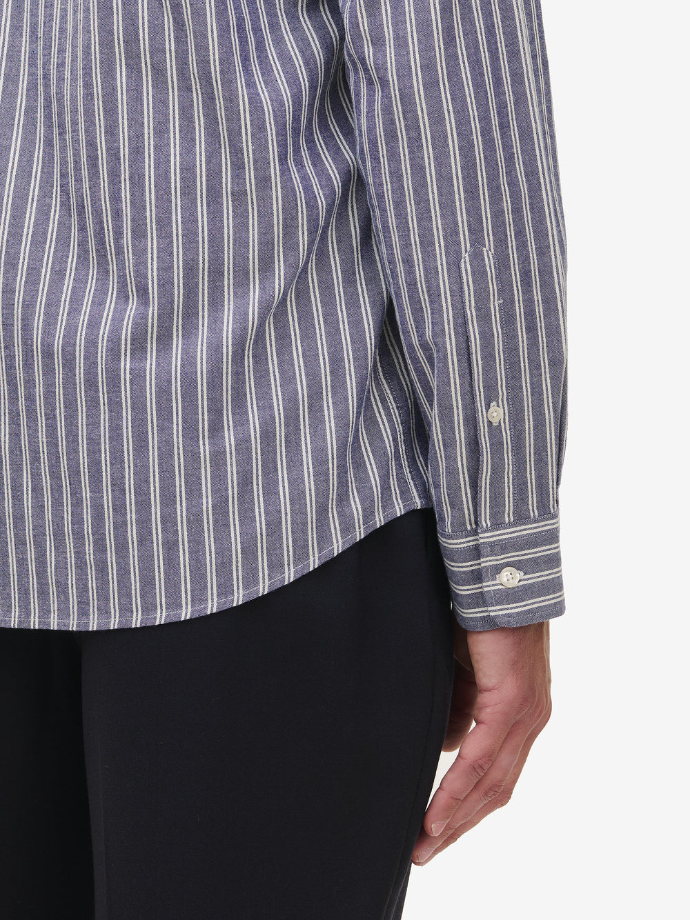 Brookvale Wide Stripe Cotton SH01009-BLU