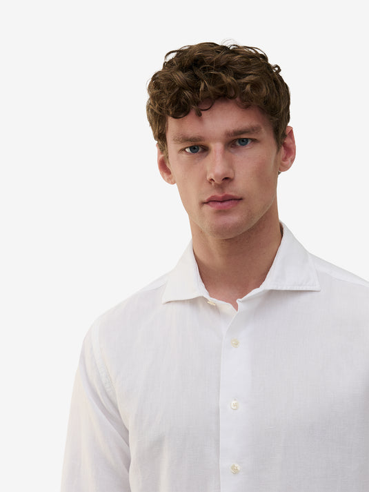 Specialist Cotton Linen SH01014-WHT