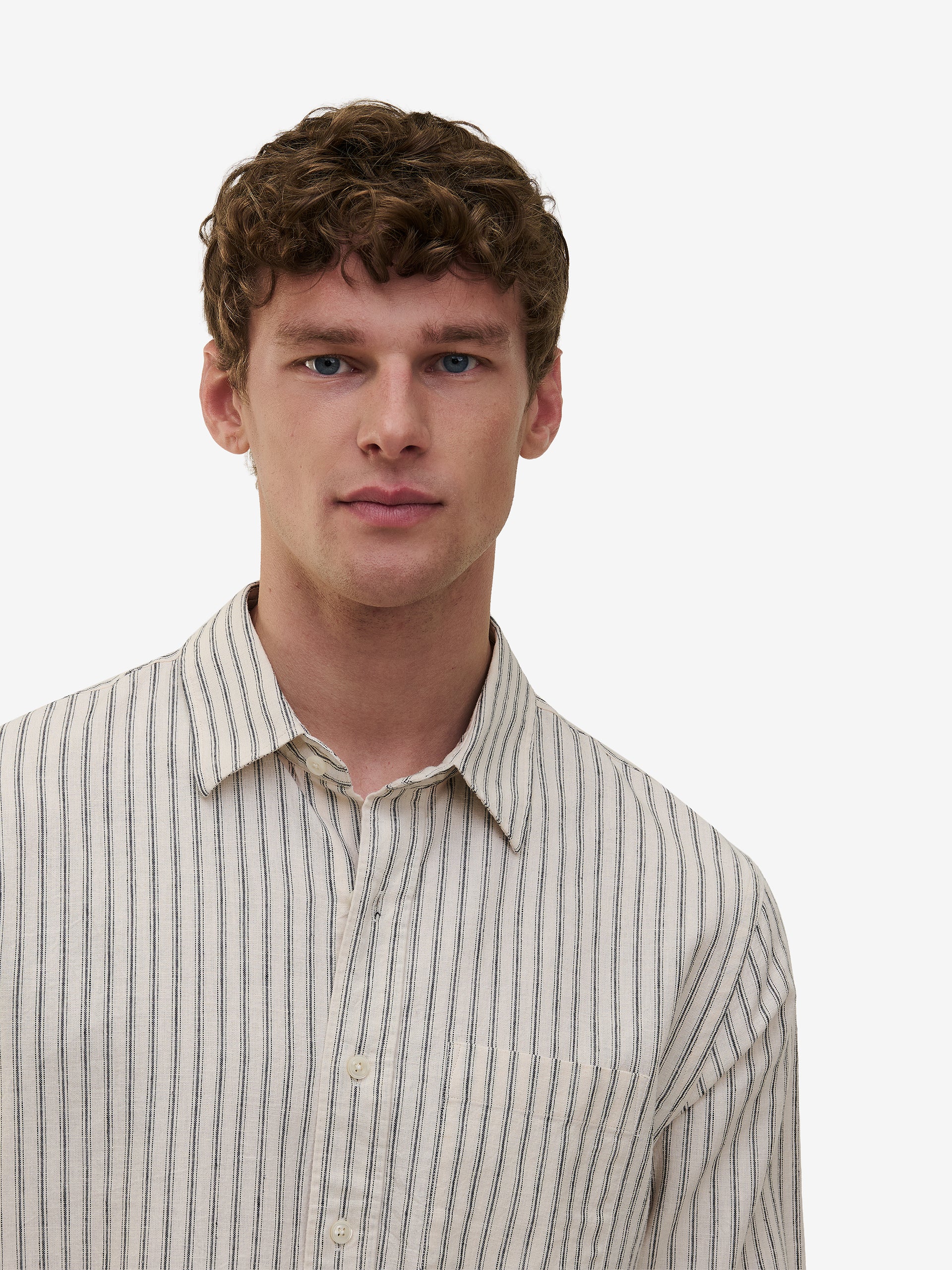 Brookvale Stripe Linen Cotton SH01017-GRY