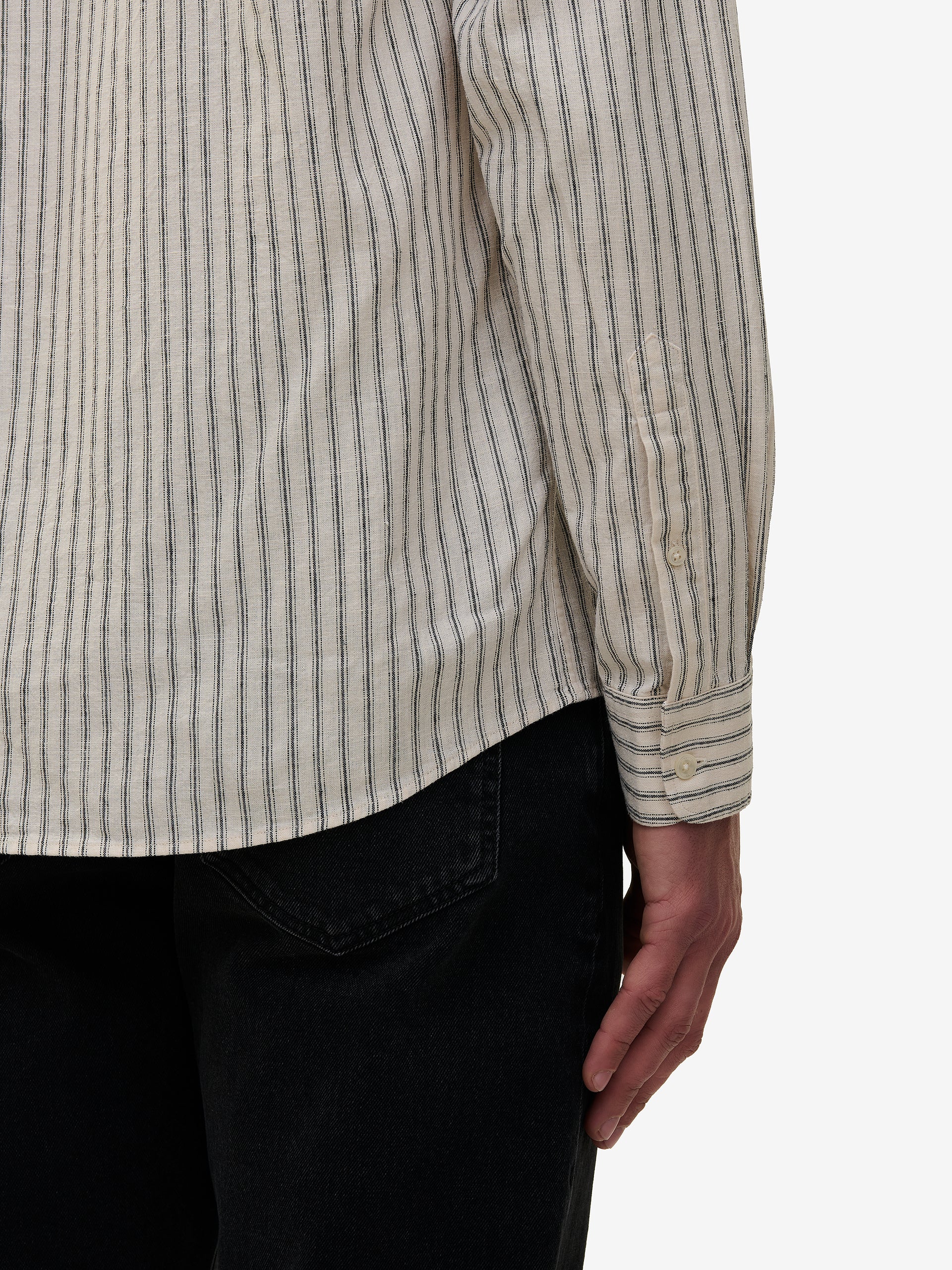 Brookvale Stripe Linen Cotton SH01017-GRY