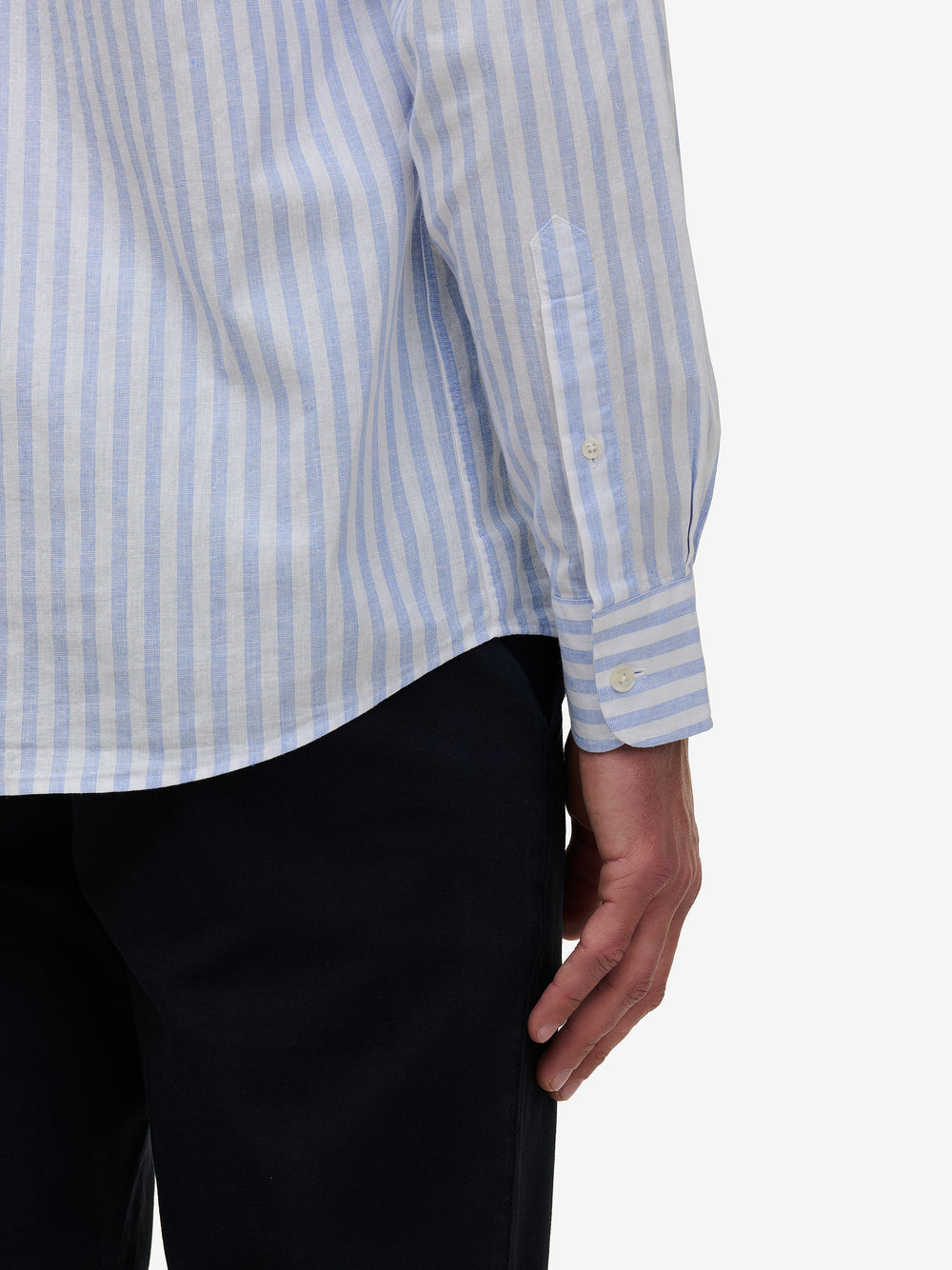 Specialist Stripe Cotton Linen SH01018-BLU