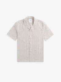 Cliff Stripe Linen Cotton SH01024-GRY