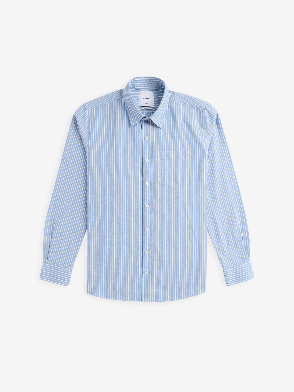 Brookvale katoen-linnen gestreept SH01030-BLU