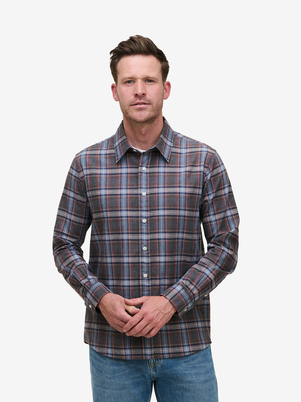 Brookvale NP Cotton Check SH01035-GRY