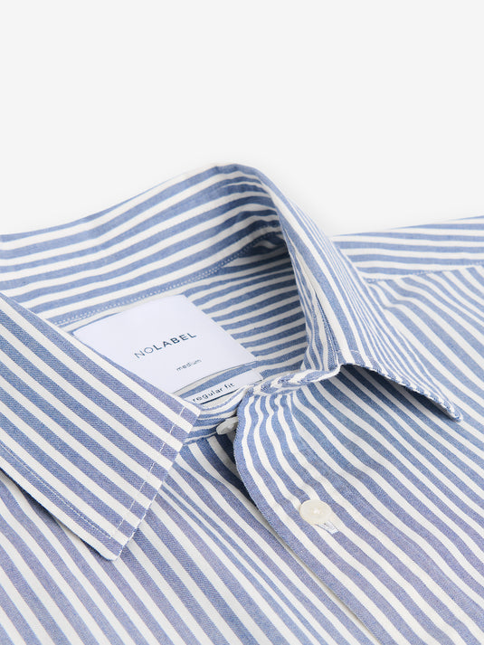 Brookvale Small Stripe Cotton SH01038-BLU