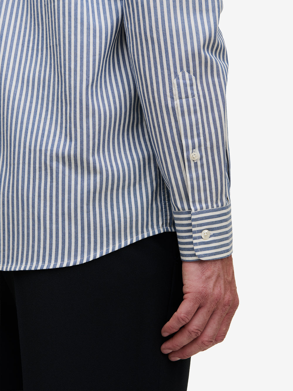 Brookvale Small Stripe Cotton SH01038-BLU