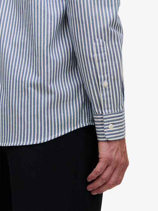 Brookvale Small Stripe Cotton SH01038-BLU