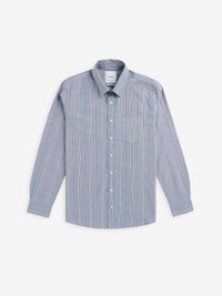 Brookvale Cotton Stripe SH01039-BLU