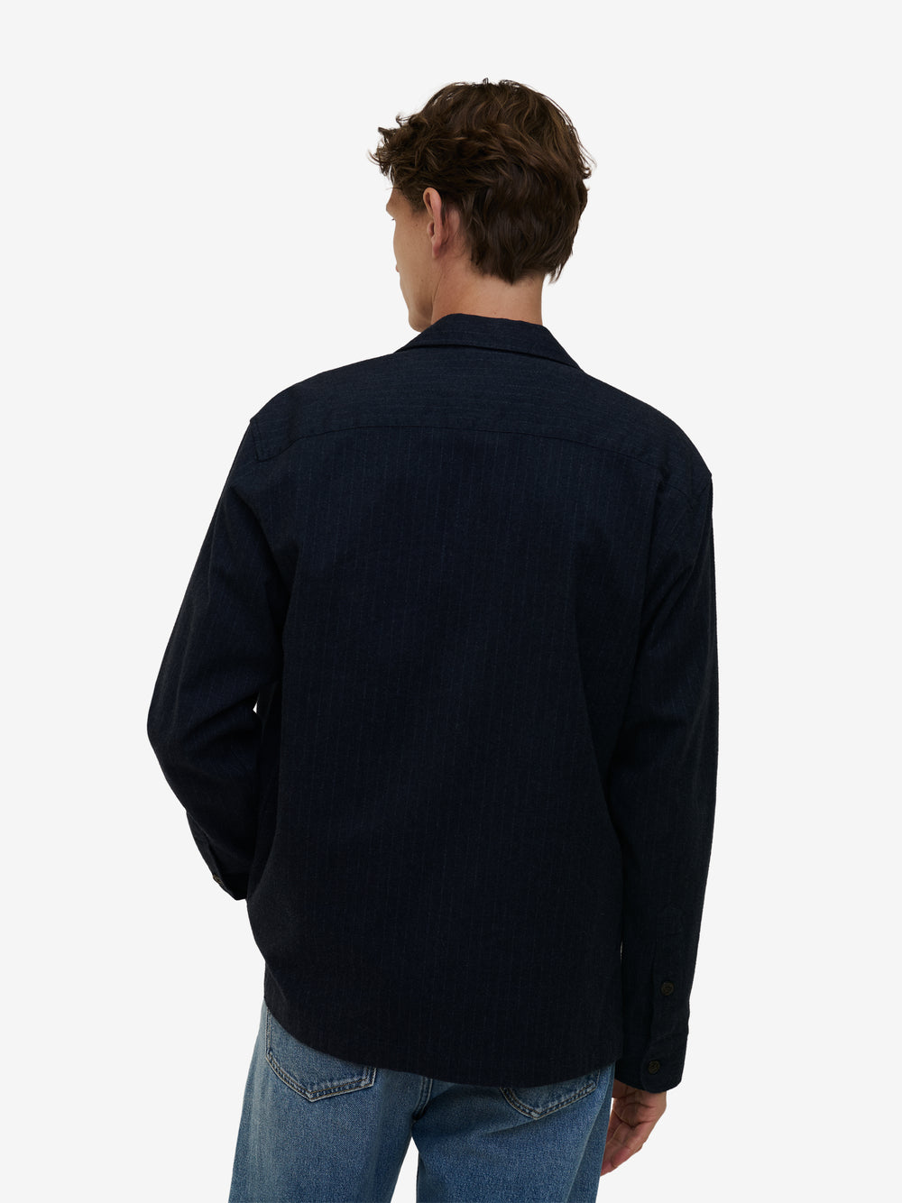 Jason Cotton Stripe Stretch SH01042-BLU
