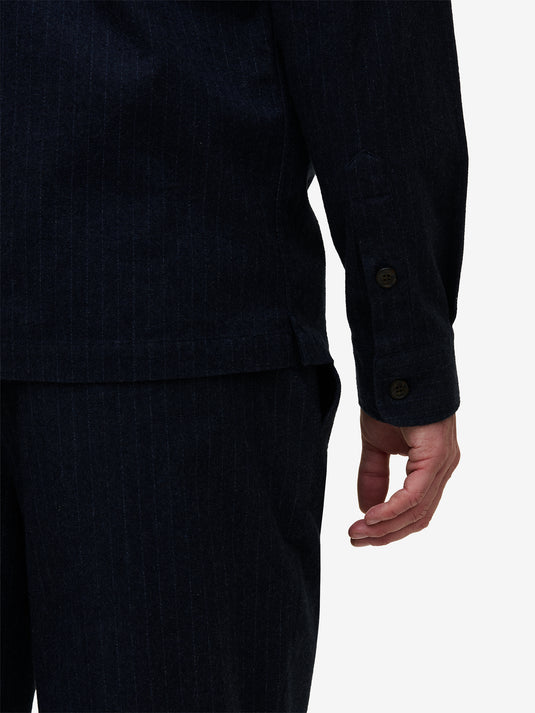 Jason Cotton Stripe Stretch SH01042-BLU