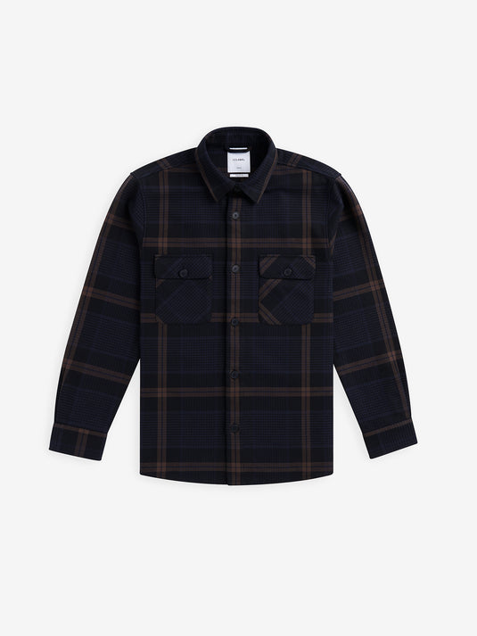 Ohio Brushed Check SH01044-NVY