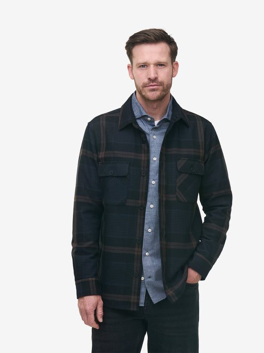 Ohio Brushed Check SH01044-NVY
