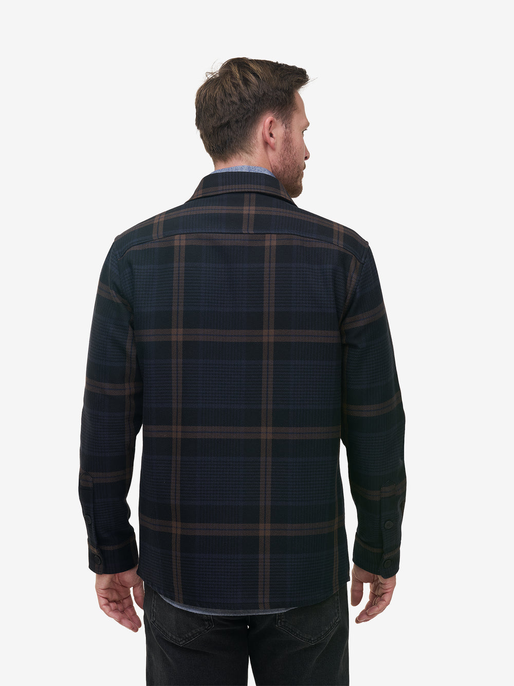 Ohio Brushed Check SH01044-NVY