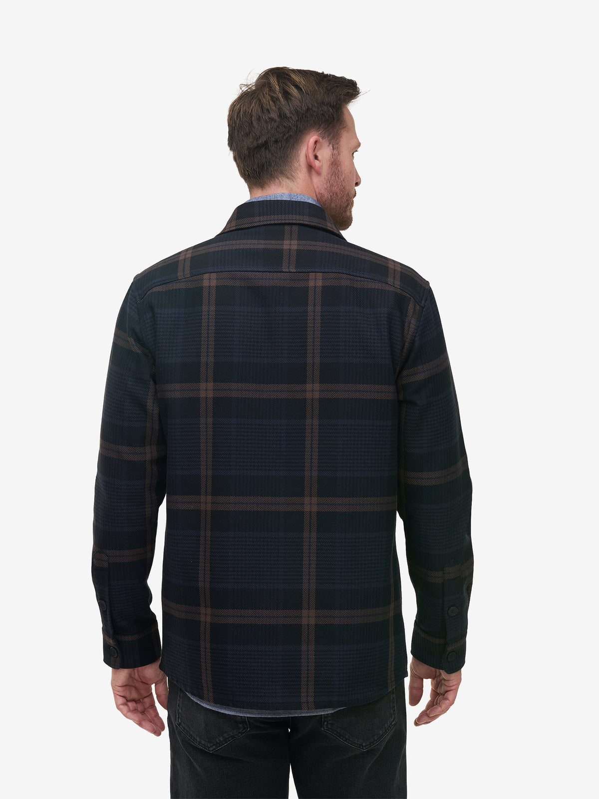 Ohio Brushed Check SH01044-NVY