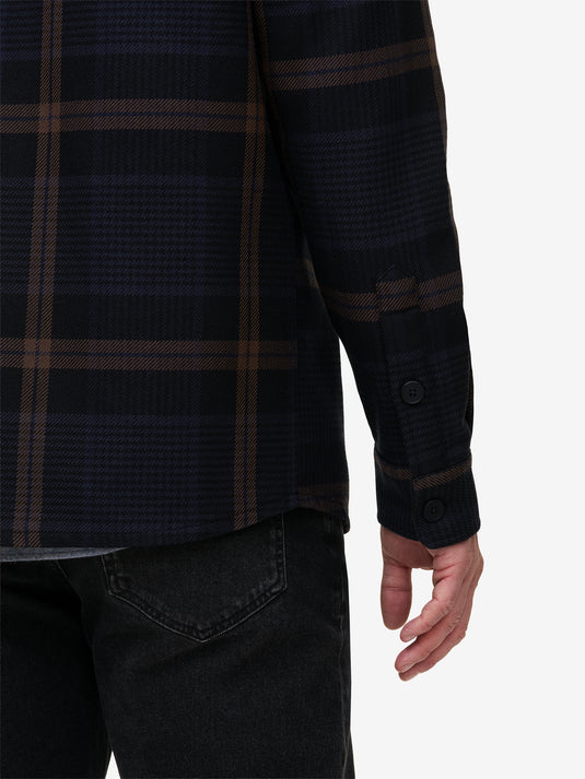 Ohio Brushed Check SH01044-NVY