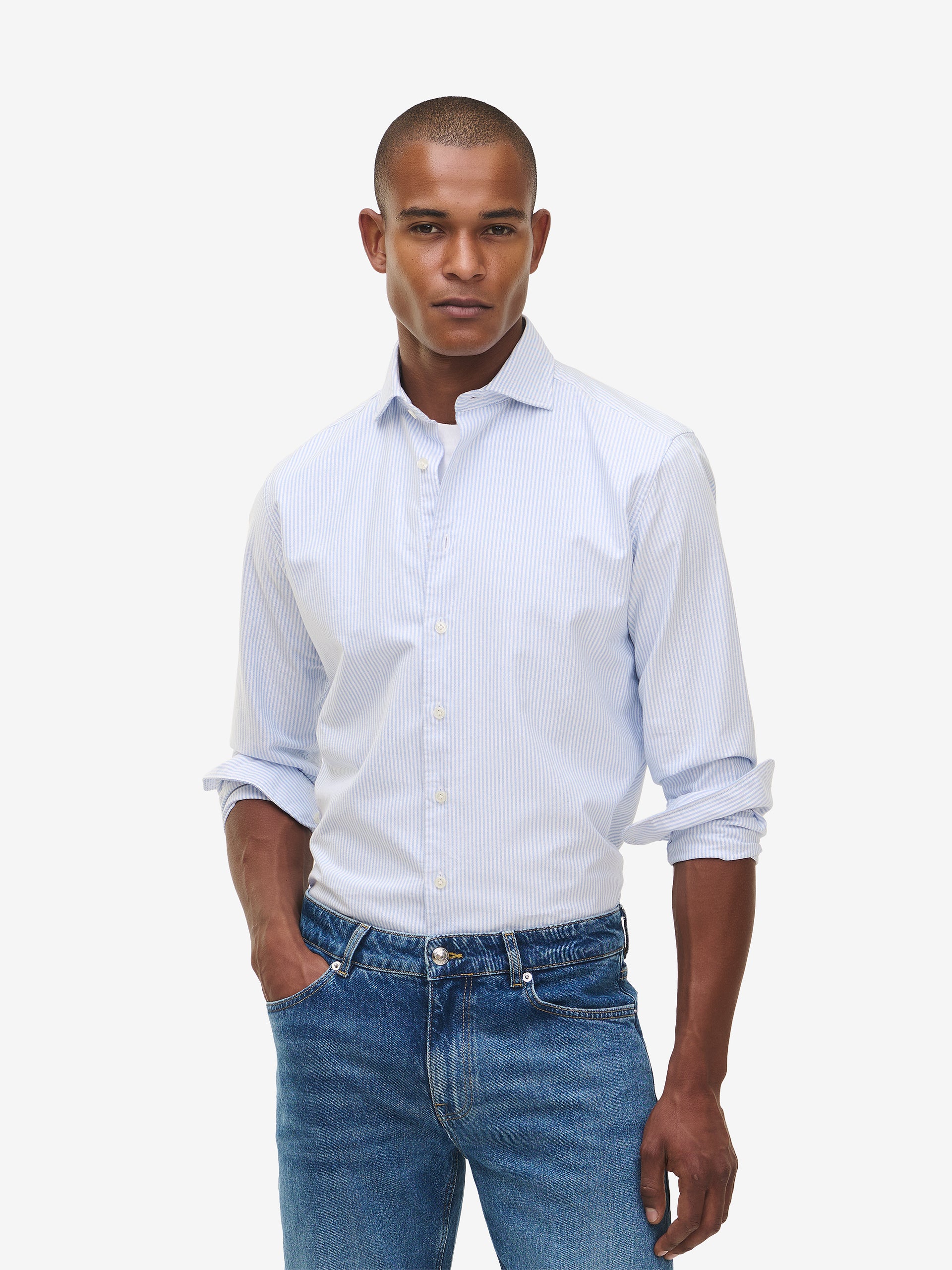 Specialist Striped Oxford Cotton SH90170-LBL