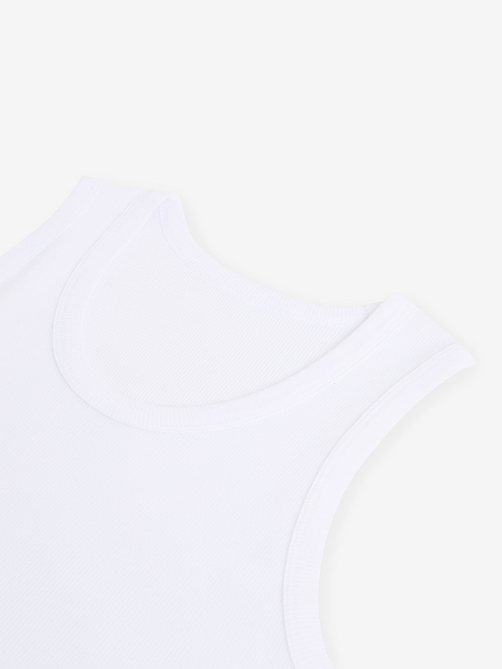 Tank Top Ribbed Cotton TS30026-WHT