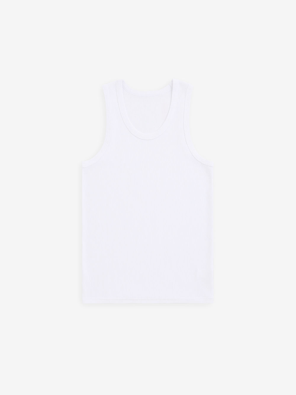 Tank Top Ribbed Cotton TS30026-WHT
