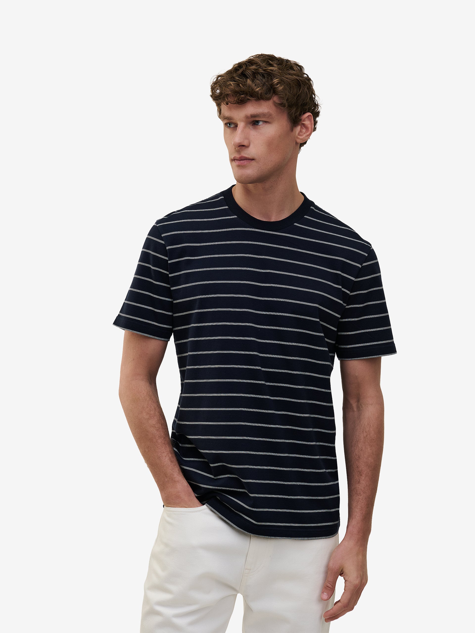 Tee Midweight Cotton Stripe TS90032-OFW