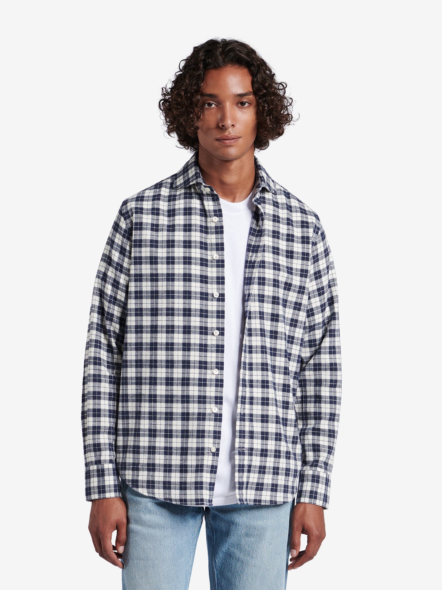Specialist Checked Brushed Cotton SH00211-NVY