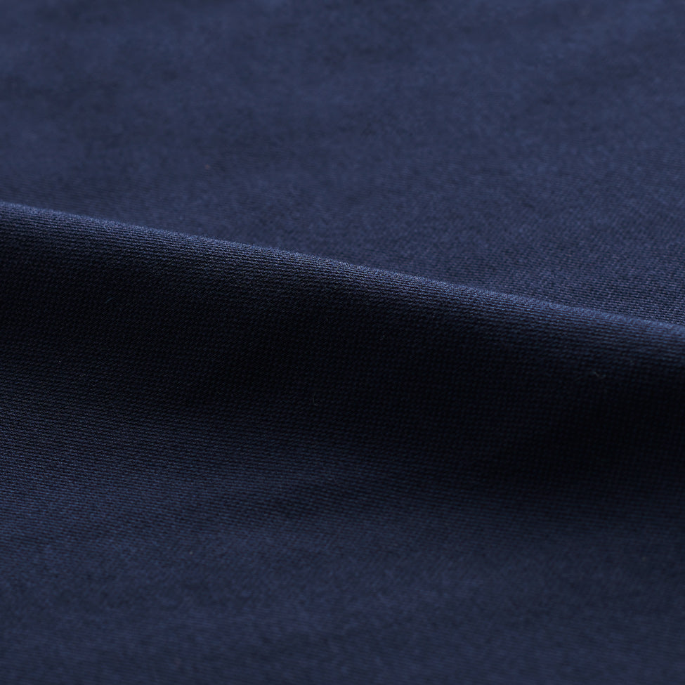 Knitted piqué cotton, widespread collar