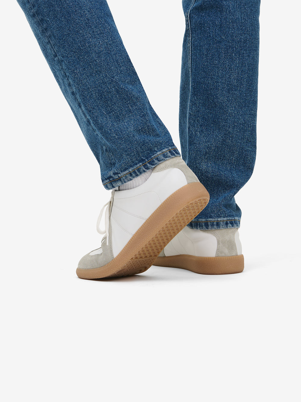 Carson Leather Suede FW01001-WHT