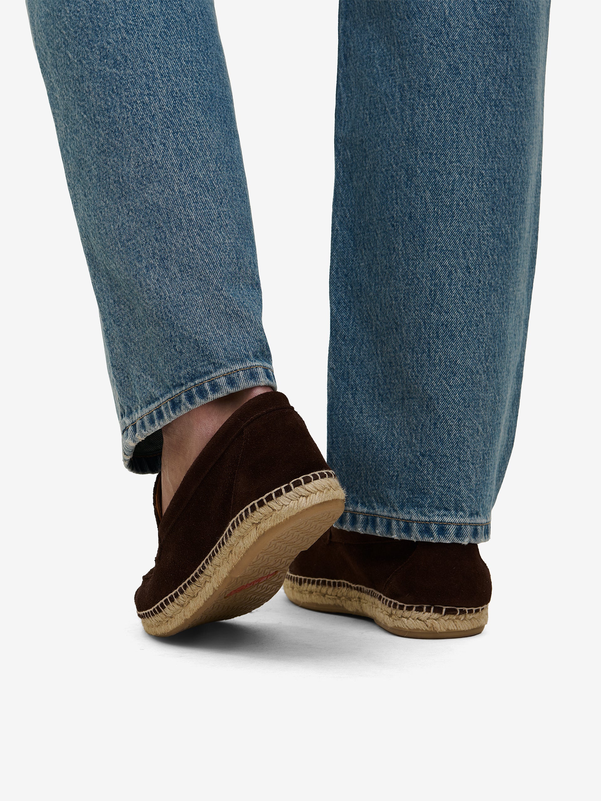 No Label x Abarca Suede Espadrilles Suede FW01006-DBR