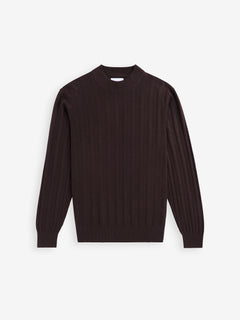 Oliver Rib Merino Modal Blend KW01026-DBR