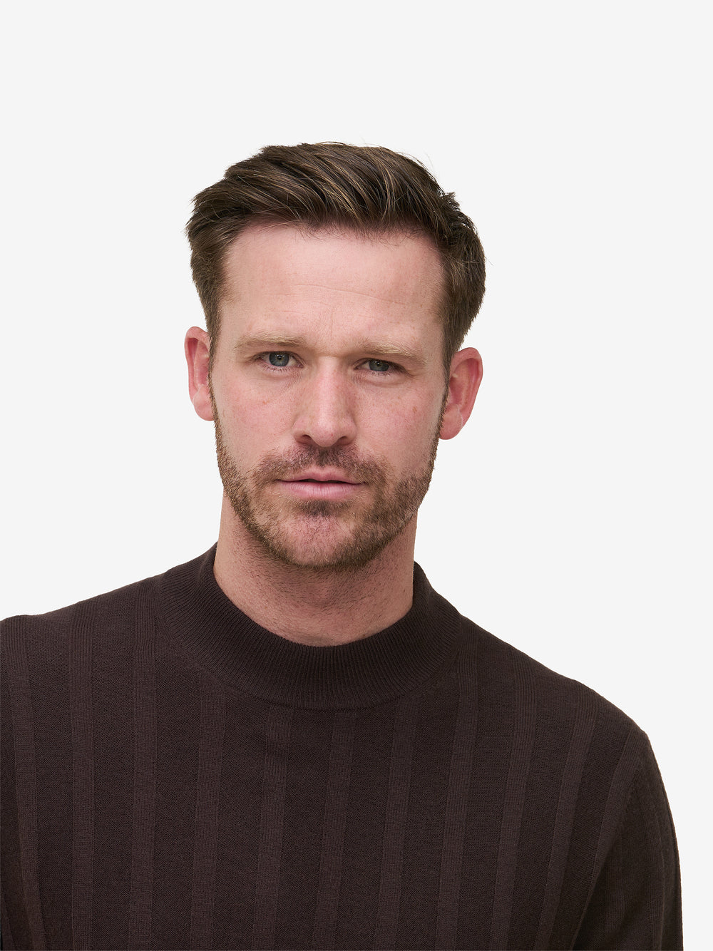 Oliver Rib Merino Modal Blend KW01026-DBR