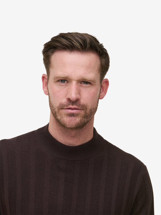 Oliver Rib Merino Modal Blend KW01026-DBR