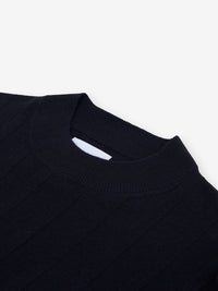 Oliver Rib Merino Modal Blend KW01026-NVY