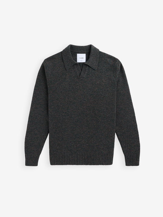 Parker LS Wool Blend Flecked KW01033-GHE