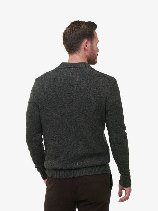 Parker LS Wool Blend Flecked KW01033-GHE