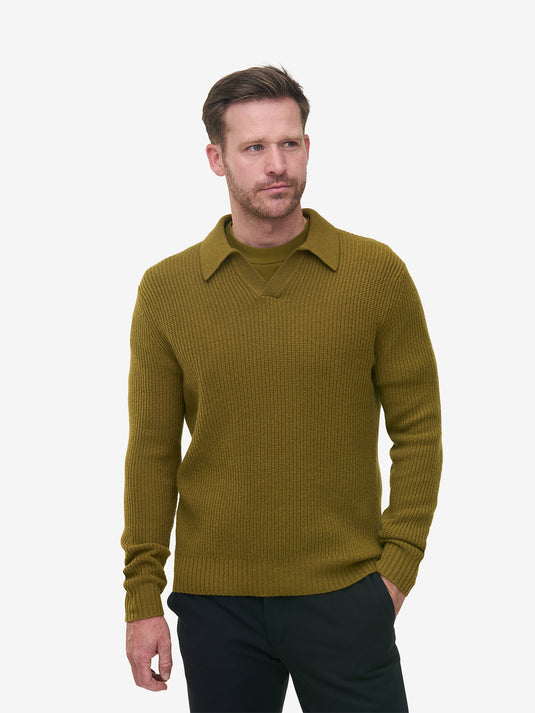 Parker LS Wool Blend Rib KW01037-FGR