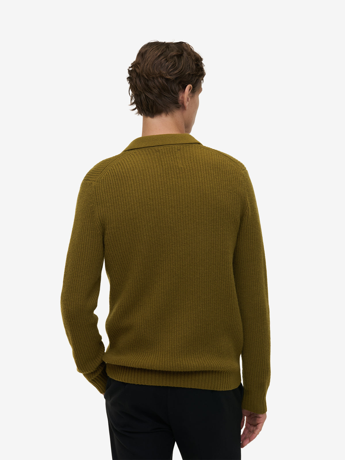 Parker LS Wool Blend Rib KW01037-FGR