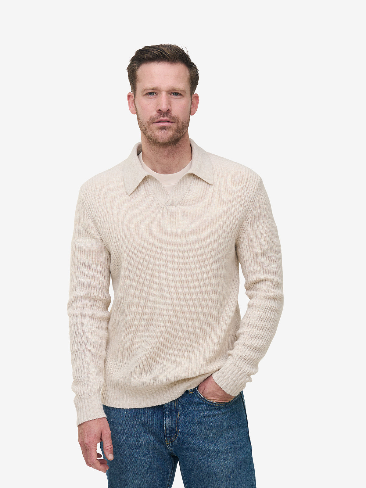 Parker LS Wool Blend Rib KW01037-MSA