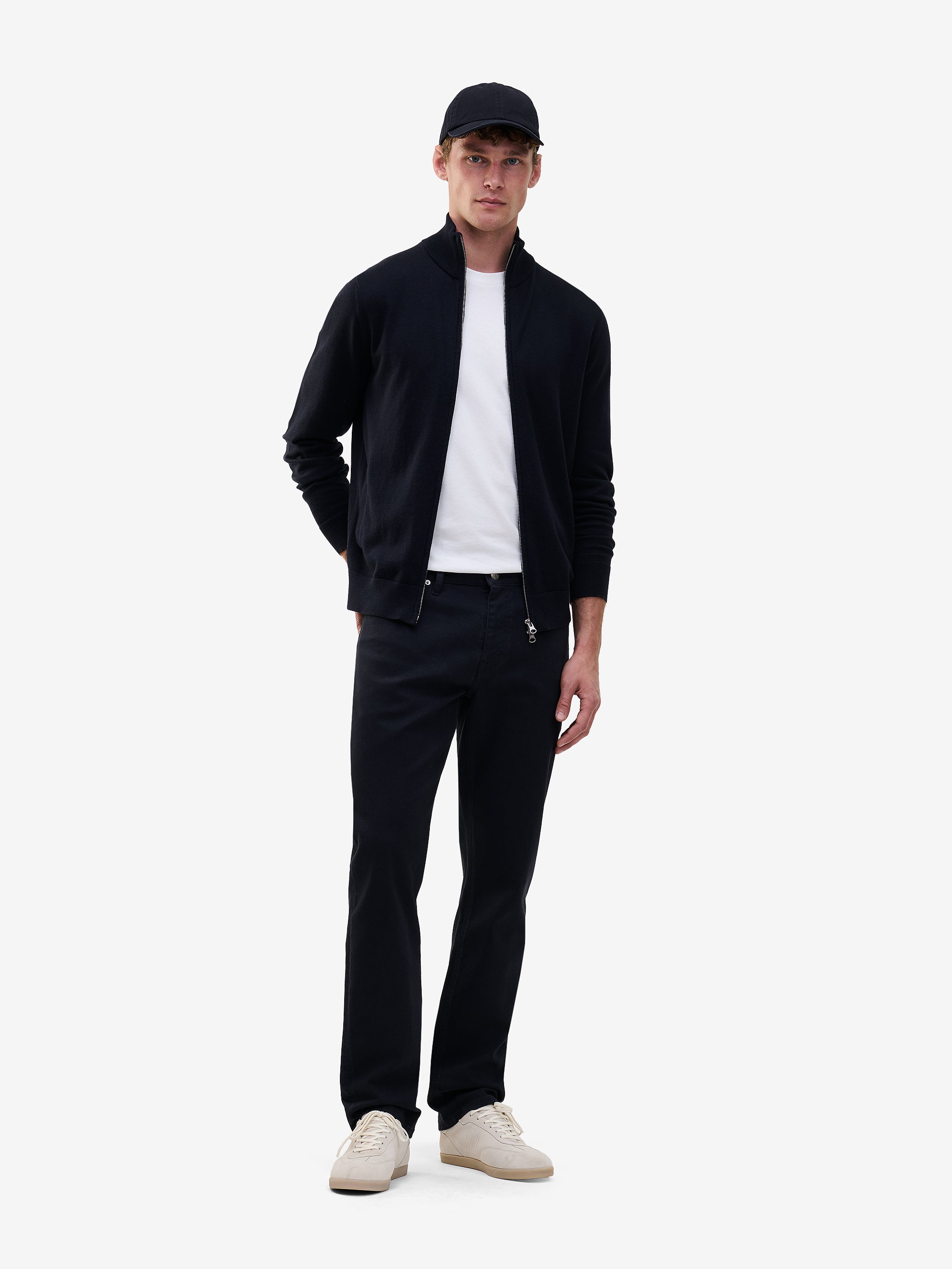 Ladson Cotton-Silk Navy Jumper | No Label