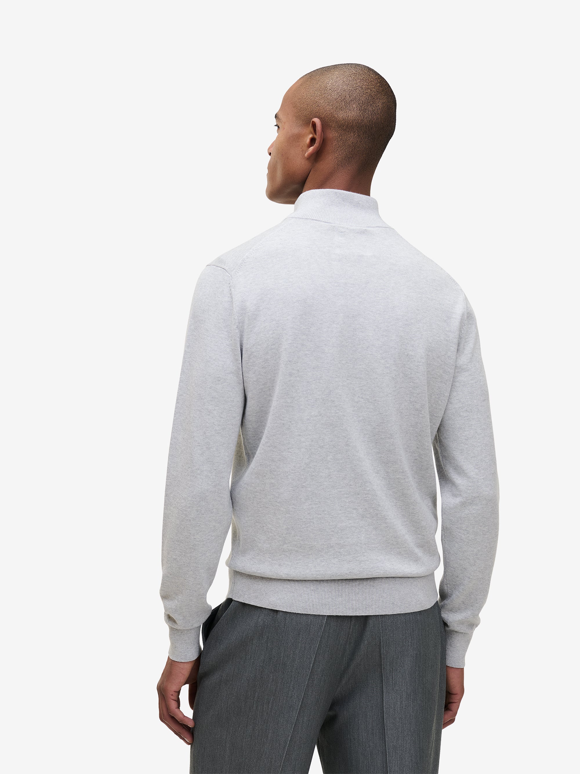 Magnus Cotton-Silk Light Grey Knitwear | No Label