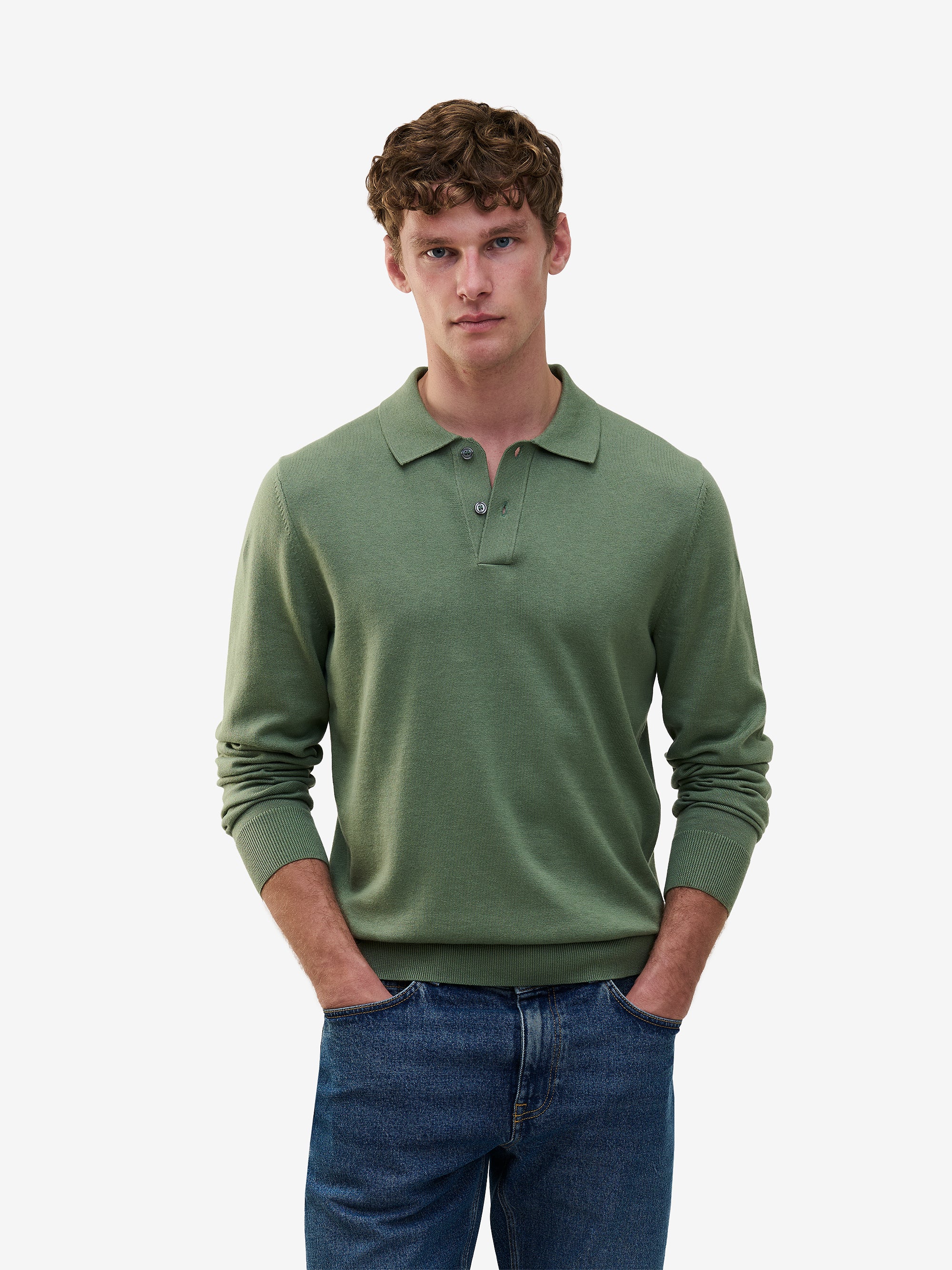 Harvey Cotton Silk Knit Polo | No Label