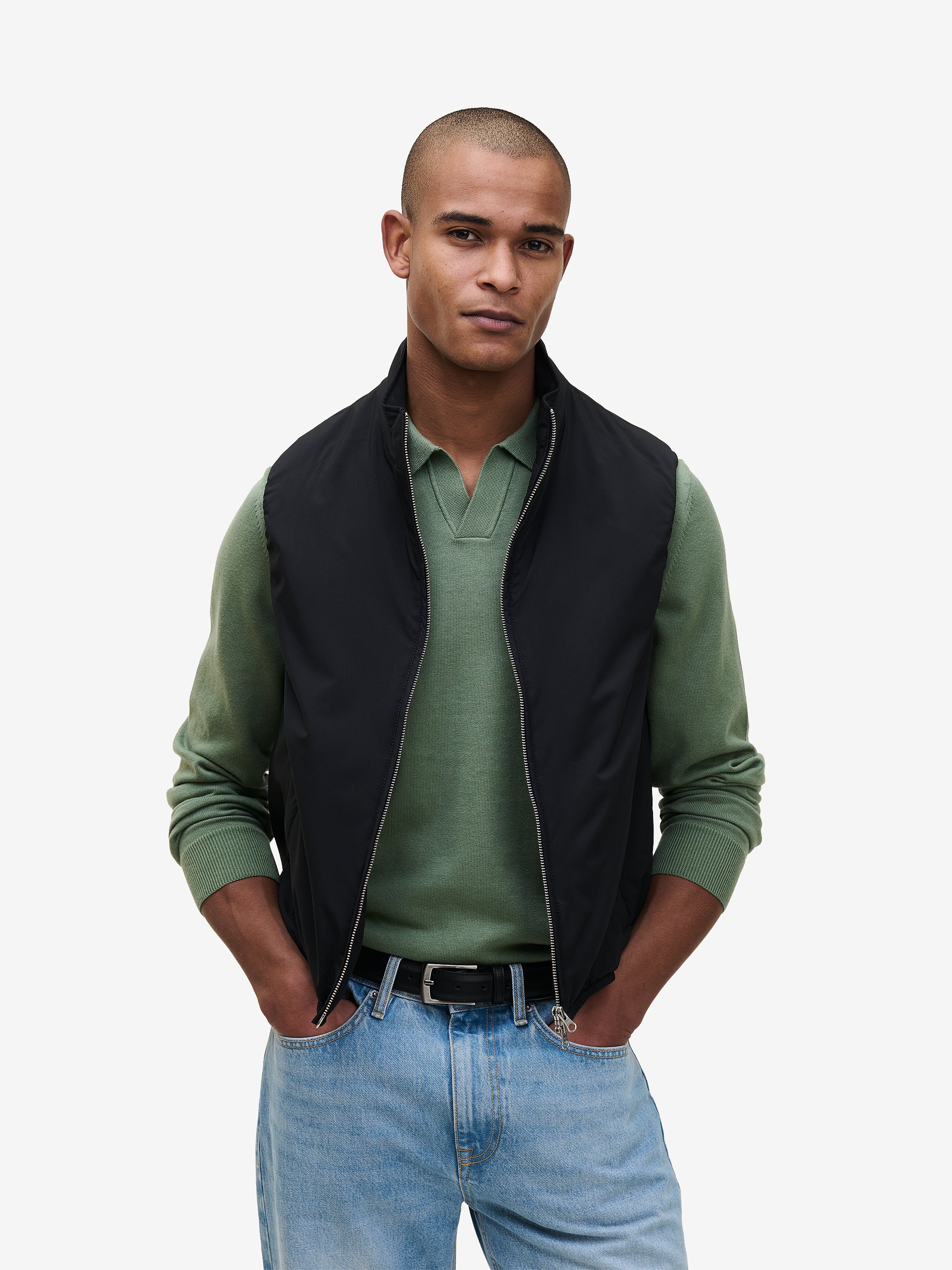 Scott Navy Water Repellent Vest | No Label