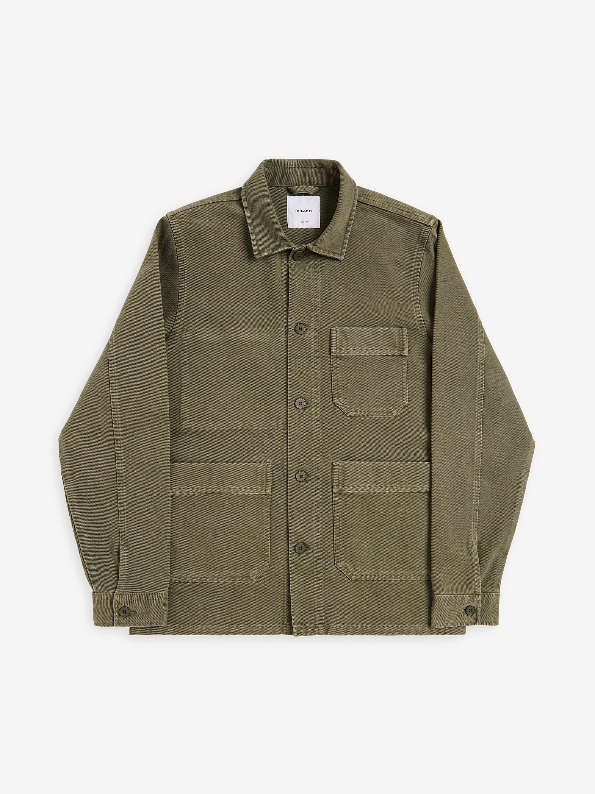 Philly Dark Olive Cotton Worker Jacket | No Label