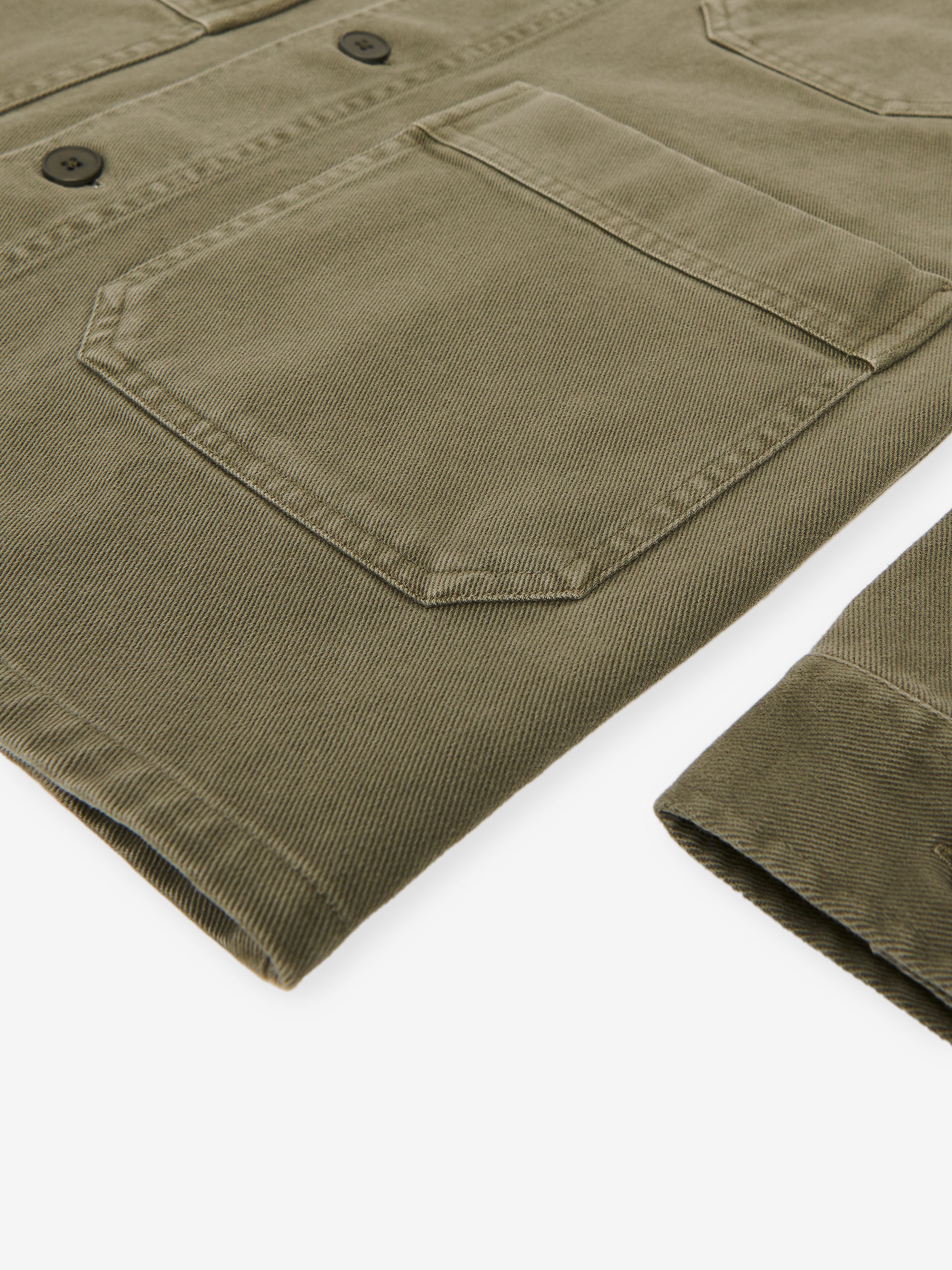 Philly Dark Olive Cotton Worker Jacket | No Label