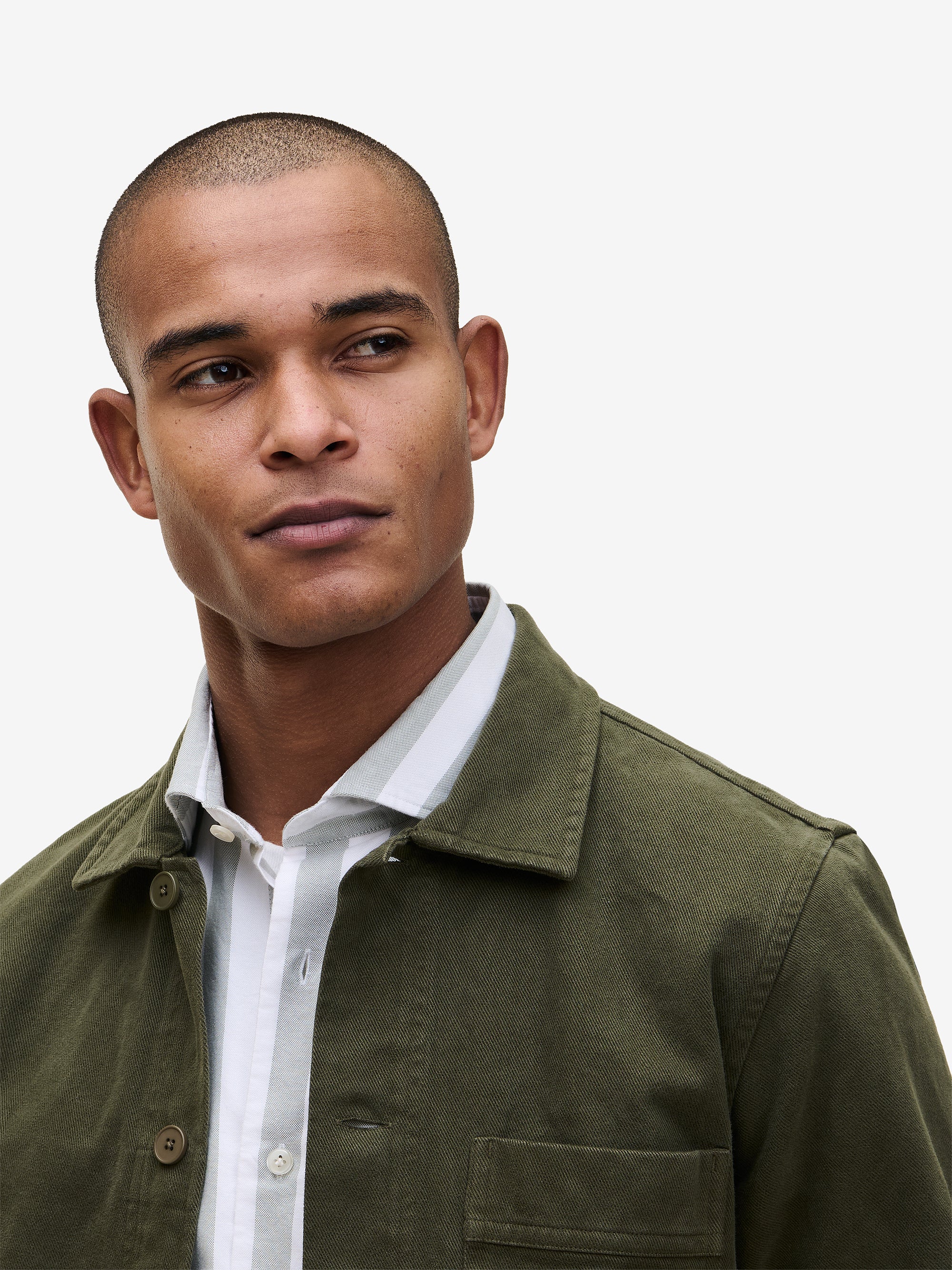 Philly Dark Olive Cotton Worker Jacket | No Label