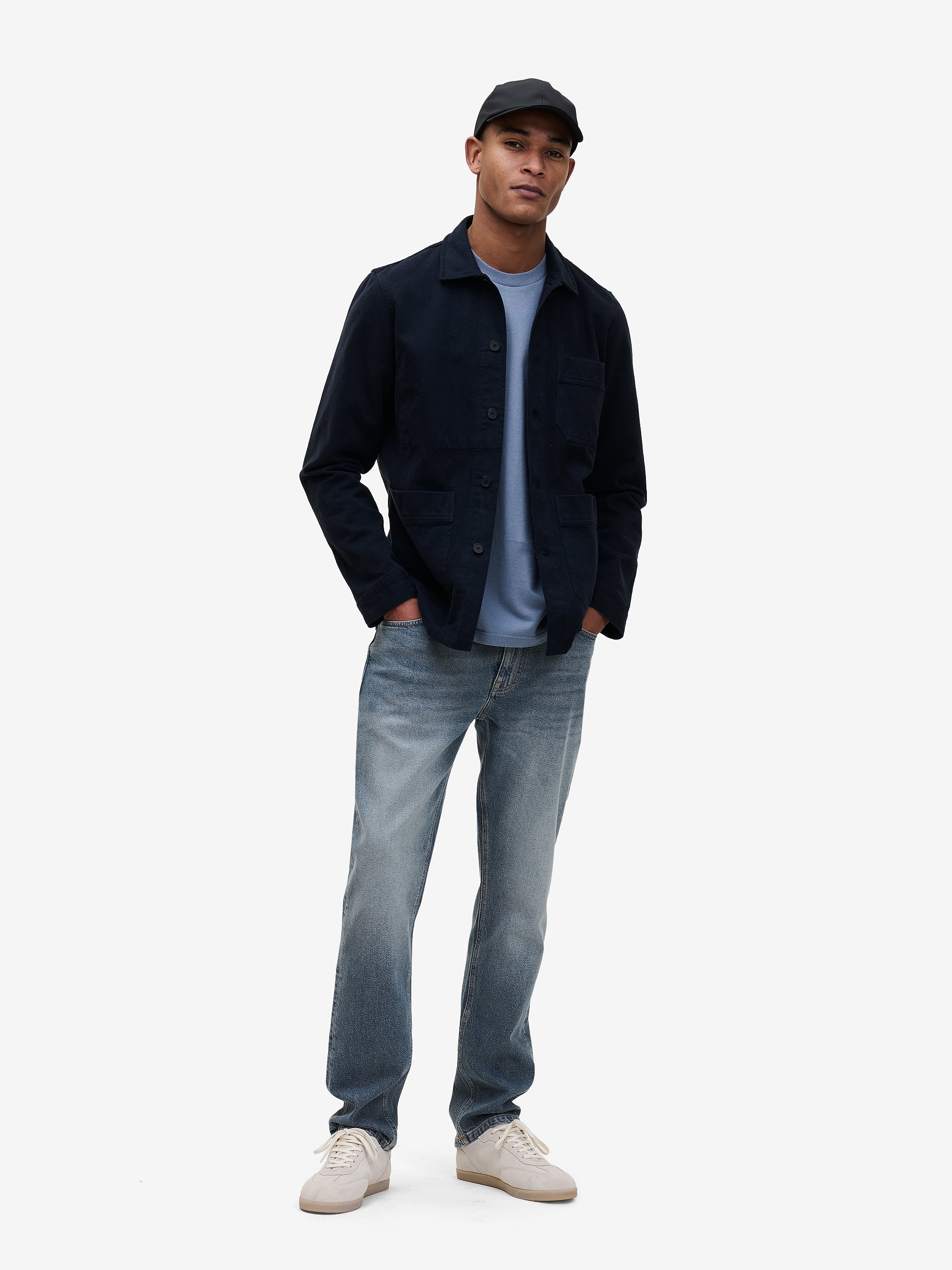 Philly Navy Heavyweight Cotton Worker Jacket | No Label