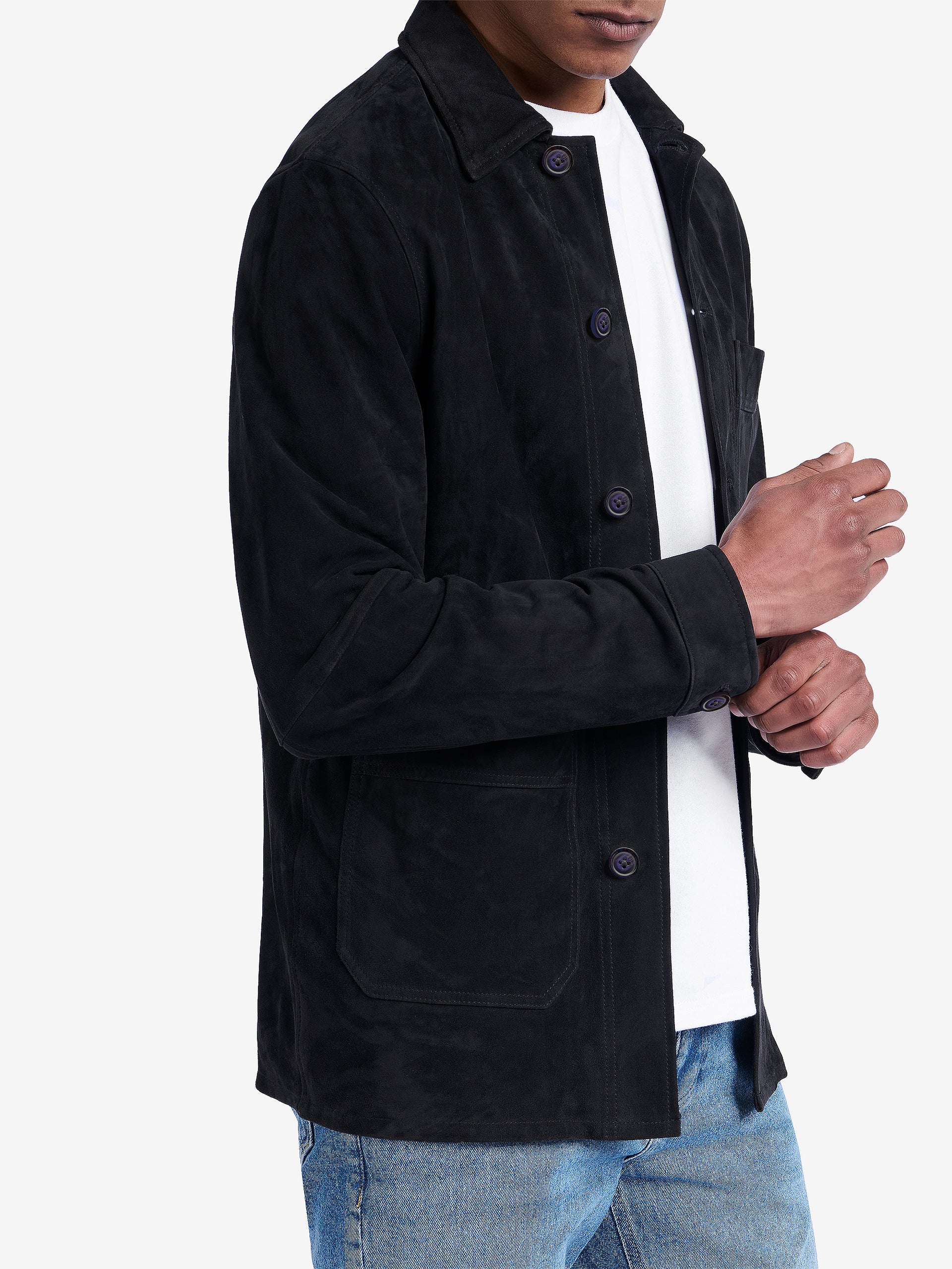 Philly Suede Worker Jacket OW30057-NVY